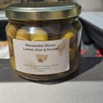 Lemon Zest and Fennel olives, 300g jar